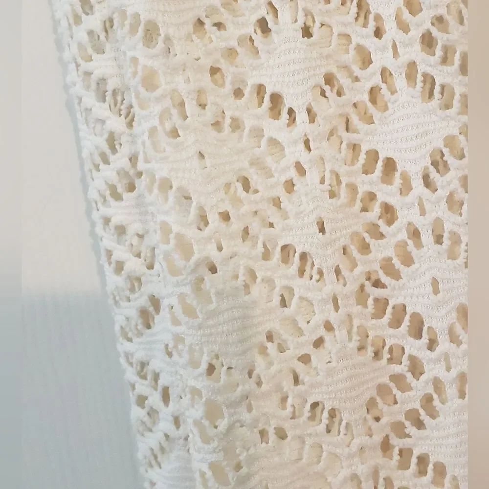 Cream Lacy Infinity Scarf - Picture 1 of 2